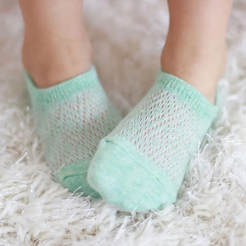 

Toddler Newborn Cotton Ankle Socks Baby Girls Mesh Hollow Out Socks Breathable Soft Kids