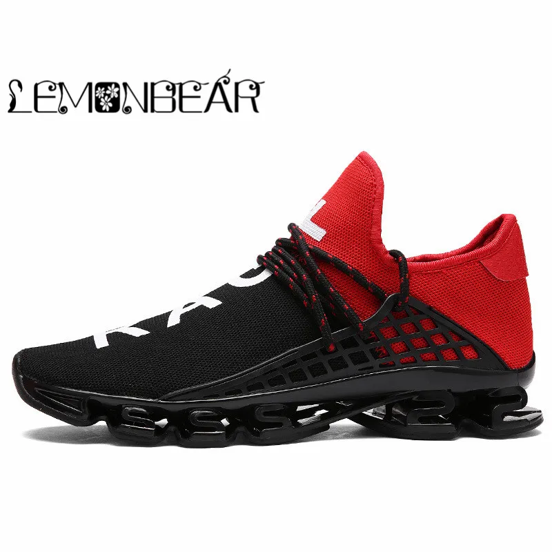 

Hot 2019 Fashion Casual Shoes For Men Breathable Spring Blade Camping Shoes Men Sneakers Bounce Summer Outdoor Flats Shoes