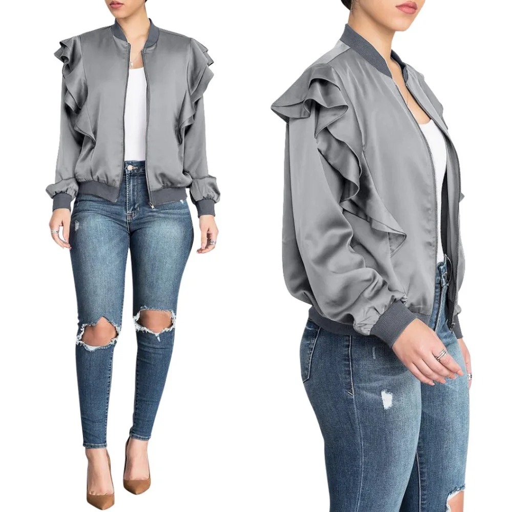 Jacket Women Basic Jacket Female Warm Coat Women Clothes Casual Feminino Coats Plus Size Jacket Outwear Zipper Lurex Thin Jacket Jacket Women Basic Jacket Female Warm Coat Women Clothes Casual Feminino Coats Plus Size Jacket Outwear Zipper Lurex Thin Jacket