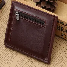 2016 Fashion Men Credit ID Card&Coin Holder Famous Brand Money Clip Wallet New Designed Mini Zipper Leather Gift Hot Sale Holder
