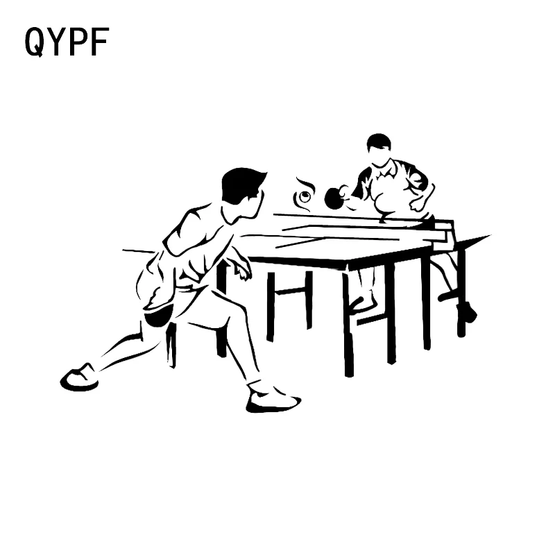 

QYPF 16.5*10.7CM Ping Pong Sport Vinyl Decor Car Sticker Extreme Movement C16-1328