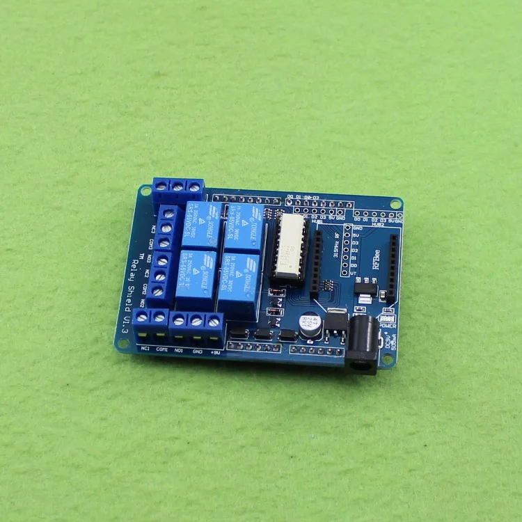 

[LAN] - four way 5V relay expansion board Shield V1.3 Relay (H6A4) --10pcs/lot