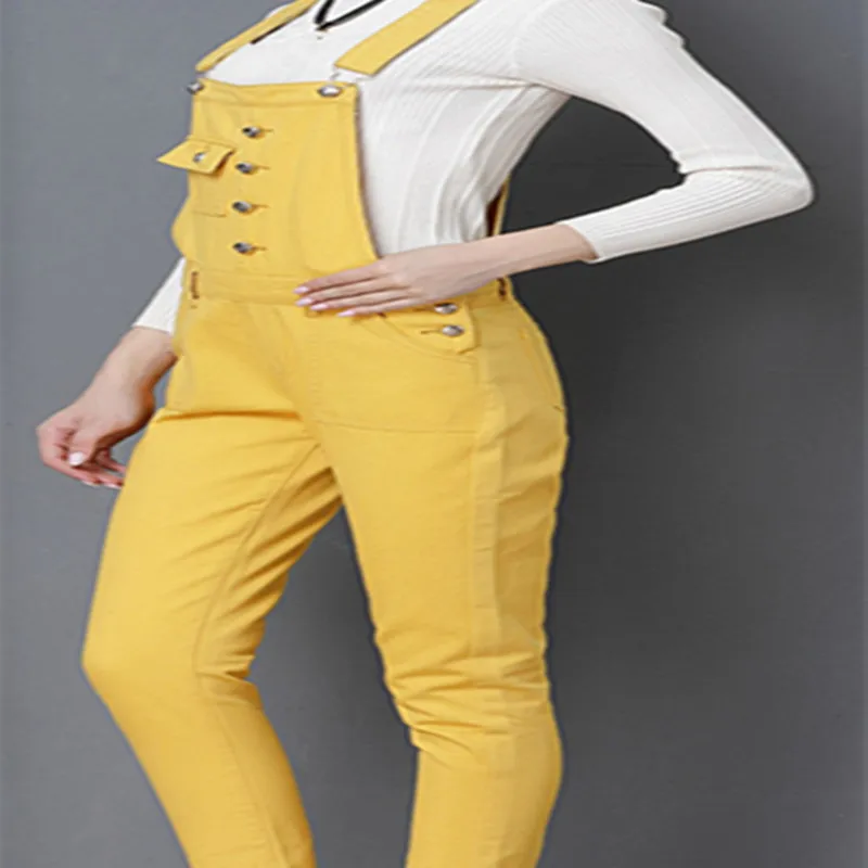 Plus Size 4XL 2018 Summer Fashion Women Slim Casual Denim Overalls Buttons Pencil Jeans Jumpsuit Plus Size 4XL 2018 Summer Fashion Women Slim Casual Denim Overalls Buttons Pencil Jeans Jumpsuit