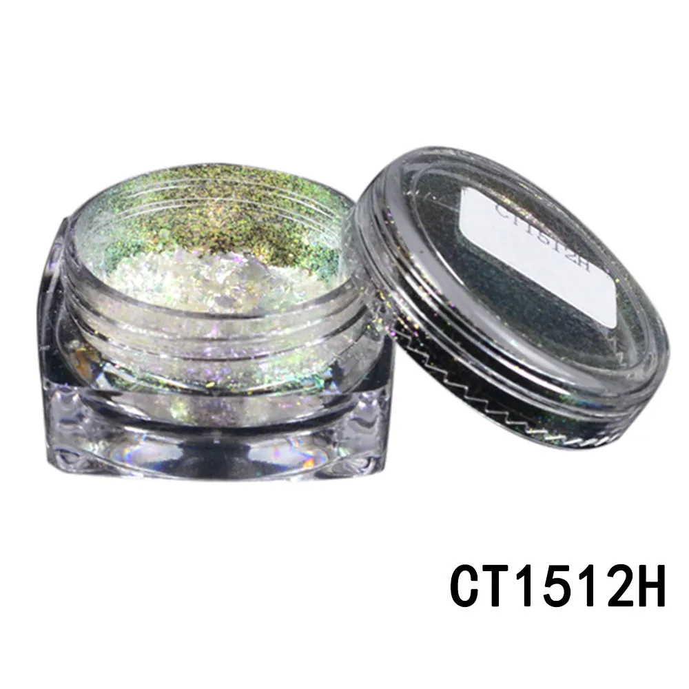 

1PC HOT selling women favorate Chameleon Holo Mirror Nail Art Glitter Powder Chrome Pigment Decor 4.29