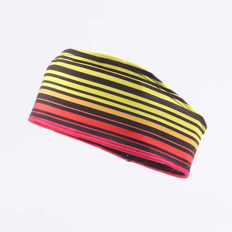 

Rainbow Running bright colours reflective material Comfortable Elastic Color Headband absorb sweat Sport Head Sweatband