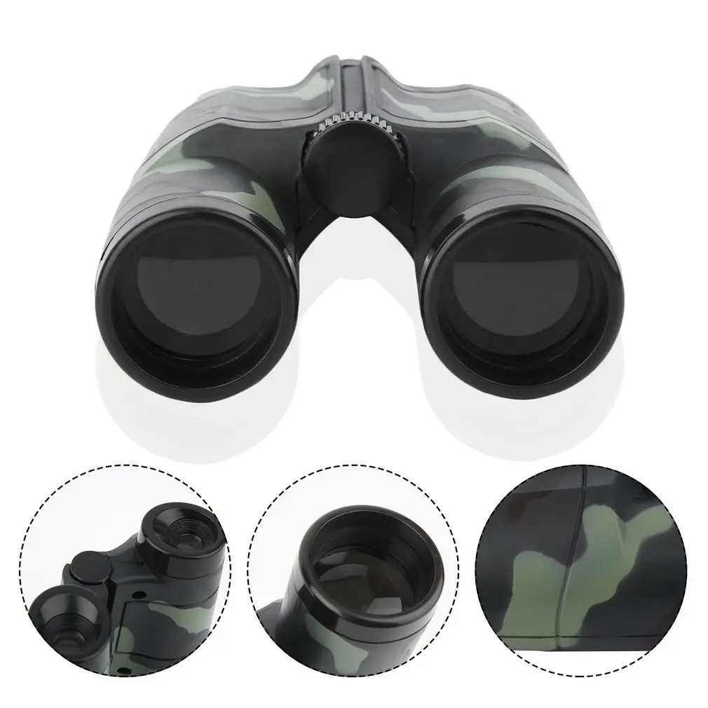 4 X 35mm Binocular Telescope Children Gift Camouflage Portable Plastic Kids Mini Portable Folding Binoculars Telescope Toy