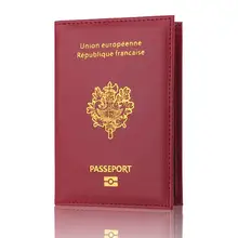 Горячая Распродажа модная красная Франция Обложка для паспорта женский чехол держатель для паспорта для девушек милый чехол для паспорта для Франции