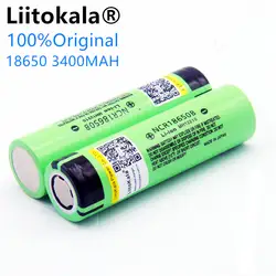 Liitokala 2 шт./лот новый оригинальный 18650 NCR18650B перезаряжаемый аккумулятор 3400 mah li-ion 3,7 V