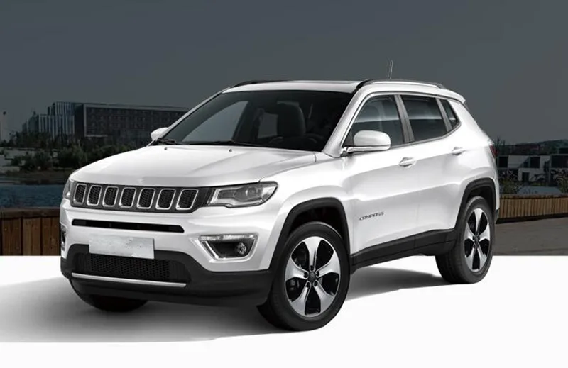 Carmilla 3 шт./компл. Chrome Руль декоративное покрытие отделкой Стикеры для Jeep Compass Renegade