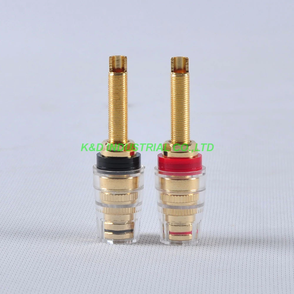 

1Pair Speaker Cable Tube Amp Terminal Binding post Long Brand New Red and Black