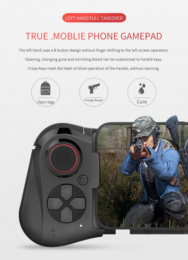 MOCUTE 058 Bluetooth беспроводной пульт дистанционного управления для iPhone PUBG Джойстик Геймпад для смартфона Android VR джойстик