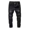 2023 New Men's Brand Jeans Loose Straight Elastic Anti-theft Zipper Denim Pants Male Big Size 40 42 44 46 48 5