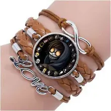 Модный аксессуар, подарок для детей, горячая распродажа, Creepypasta, жуткая паста, Тиччи Тоби, браслет, стеклянный бронзовый браслет, цепочка, Джефф убийца