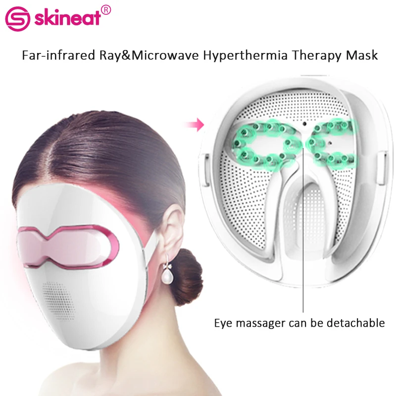 

Skineat New Arrival Far-infrared Ray&Microwave Hyperthermia Therapy Mask Rejuvenation Facial Eye Massage Face Beauty Mask