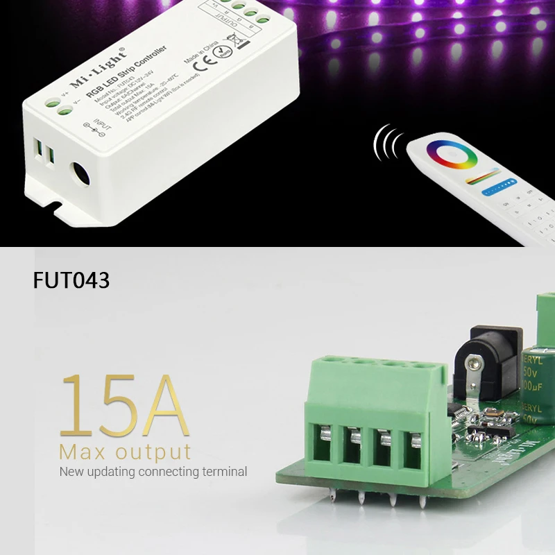 Miboxer RGB/RGBW/RGB+ CCT контроллер светодиодной ленты DC12V~ 24V 2,4G беспроводной wifi смарт-панель Пульт дистанционного управления