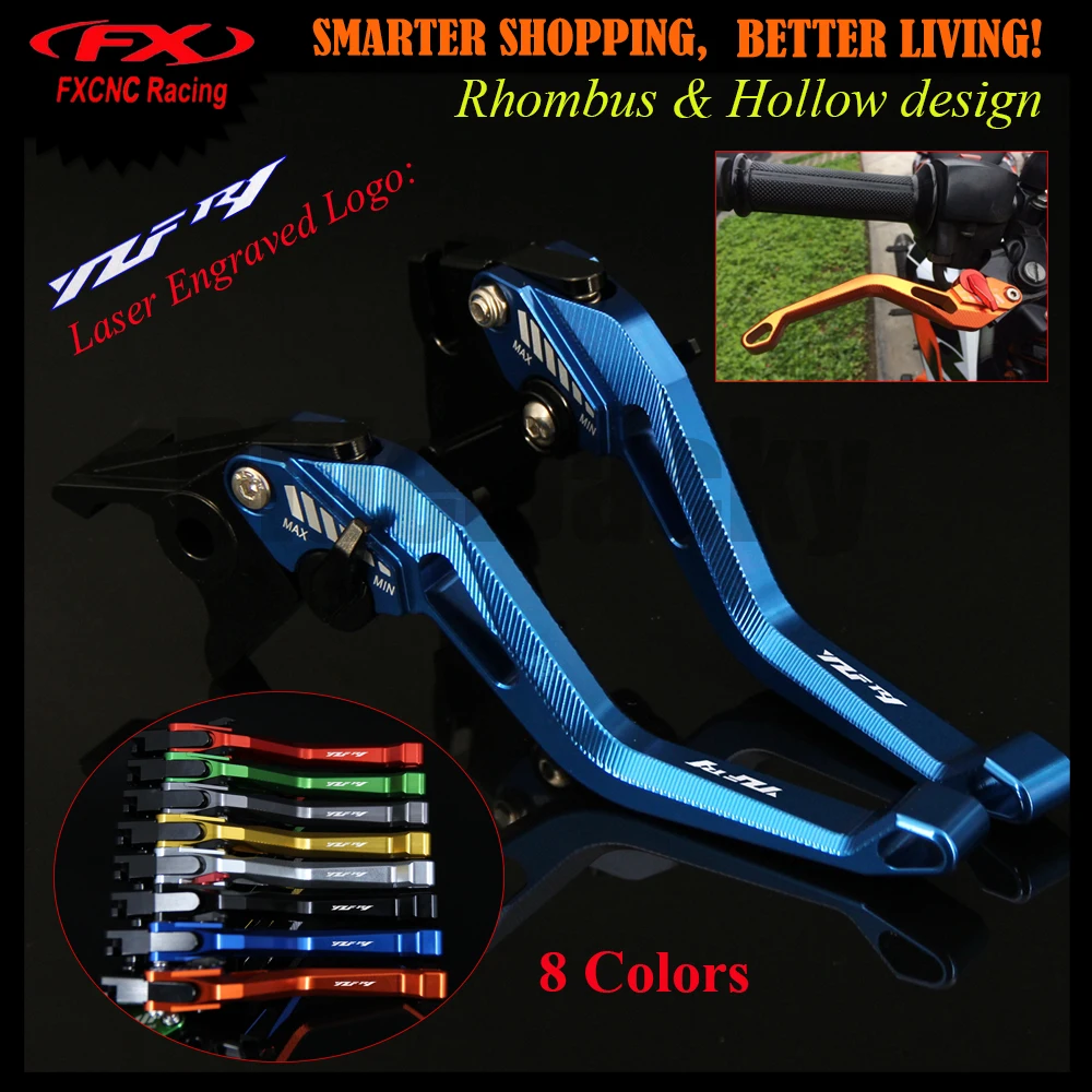 3D ромб полый дизайн патент для YAMAHA YZFR1 YZF R1 2009 2014 2010 2011 2012 2013 CNC синие рычаги