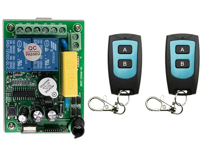 AC220V 2CH 10A Радиоуправление ler RF беспроводное реле дистанционное управление