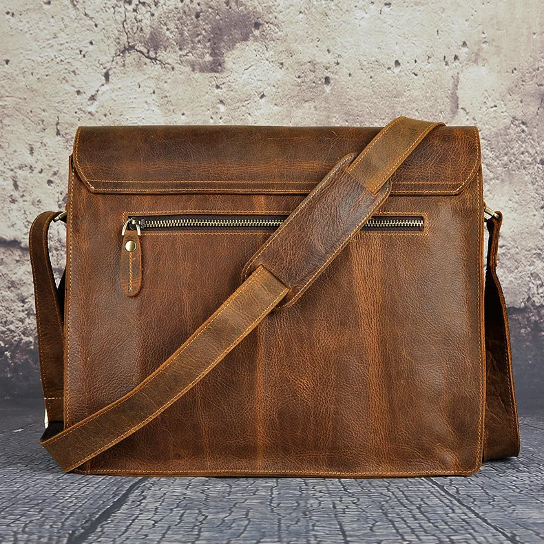 Сумка через плечо в стиле ретро из натуральной кожи, модная Гламурная мужская сумка через плечо, сумка для iPad из воловьей кожи Crazy Horse, маленькие сумки для мужчин A063
