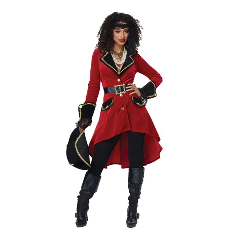 

Women Sexy Pirate Costume Halloween Sailor Warrior Cosplay Carnival Adult Fancy Party Dress Outfit Carnival Suit