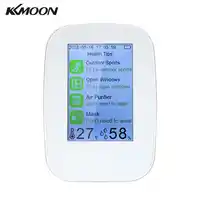 Digital Indoor/Outdoor PM2.5/HCHO/TVOC Tester CO2 Meter Air Quality Monitor Detector Gas Analyzer Thermometer Hygrometer