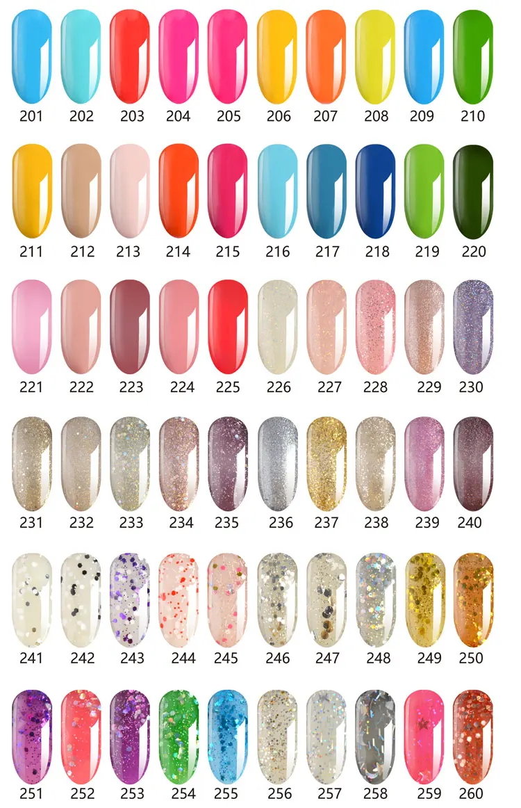 Fengshangmei Гель-лак для ногтей 225 цветов Полупостоянный Гель-лак УФ-дизайн маникюра гель для ногтей 5 мл Гель-лак