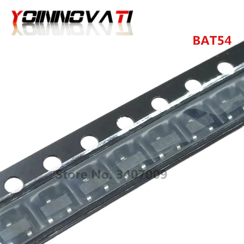 100 S СОТ-23 KL3 BAT54 BAT54C Шоттки изменения фаз газораспределения и выпрямители 30 V 200mA |
