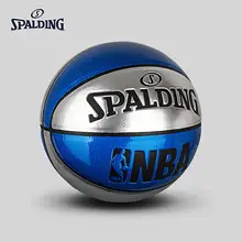 Настоящий зеркальный баскетбольный мяч серии Spalding Nba, Официальный Размер 7, мужской мяч для тренировок, баскетбольный мяч 76-113y