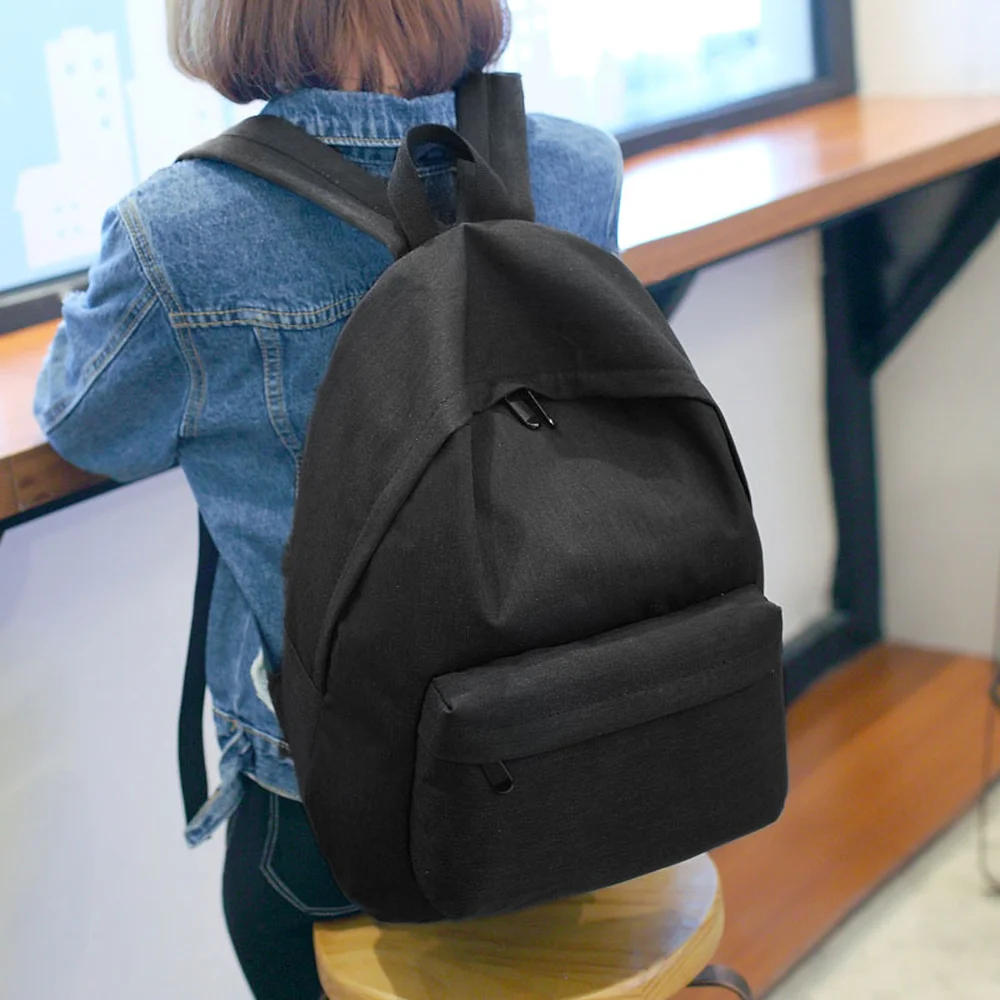 

2019 New Korean Version Of The Solid Color Small Clear Package College Wind Bag Middle School Student Travel Bag Computer Bag