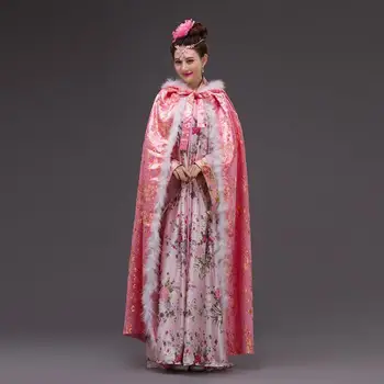 

WOmen Chinese Antient Concubines Princess Cloak Lady Hanfu Clothing Stage Performance Clothes Vintage Fairy Robe Cosplay Costume