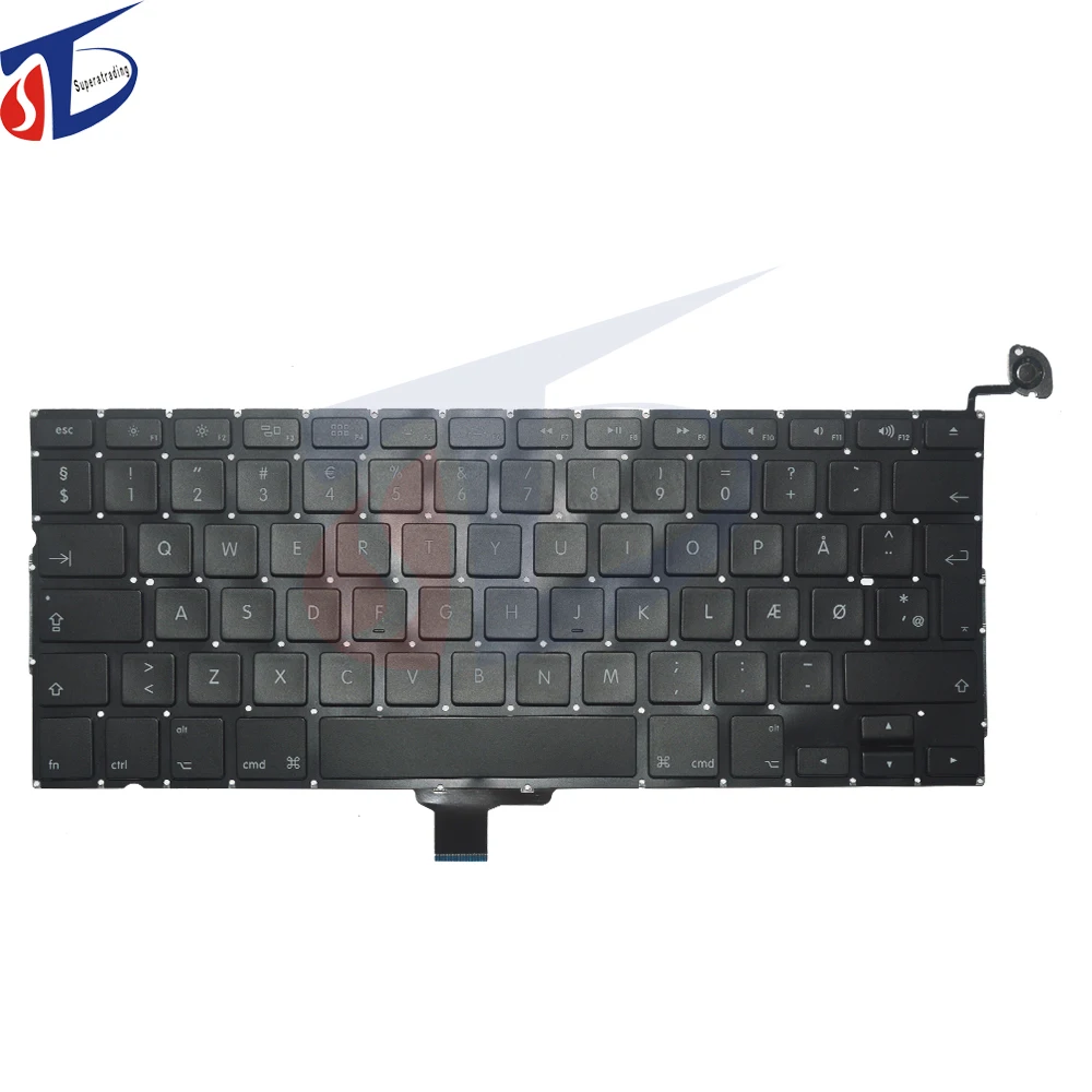 new original for font b macbook b font pro 13 A1278 Denmark DK layout keyboard without