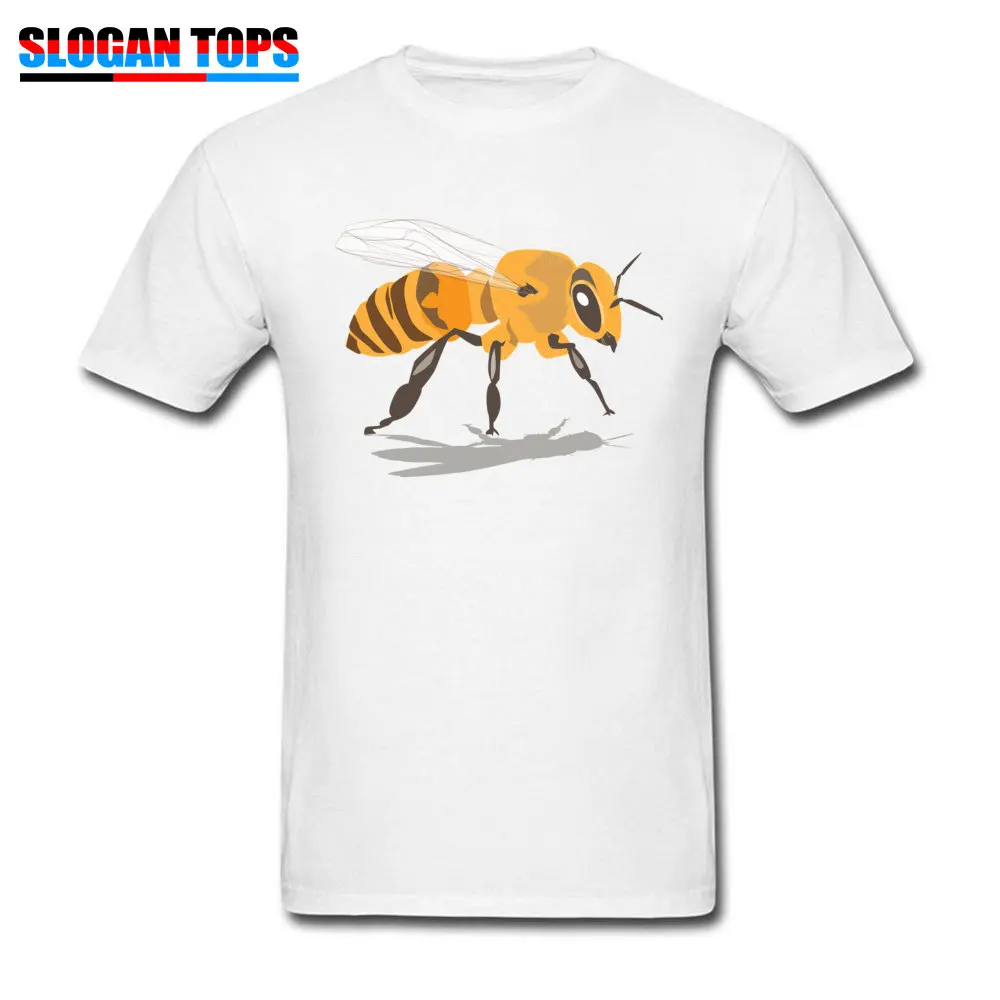 Retro Men's T-shirts bee 2546134_960_720 Customized Tops T Shirt 100% Cotton Short Sleeve Hip hop Tee Shirt Round Neck bee 2546134_960_720 white