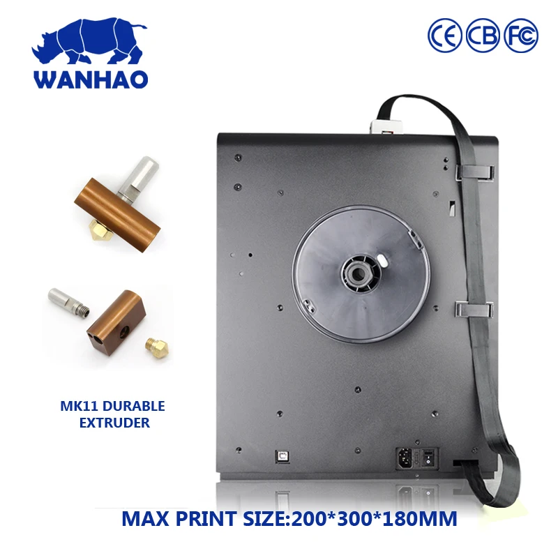 Модернизированный 3D принтер WANHAO D6 быстрая скорость печати и высокая точность