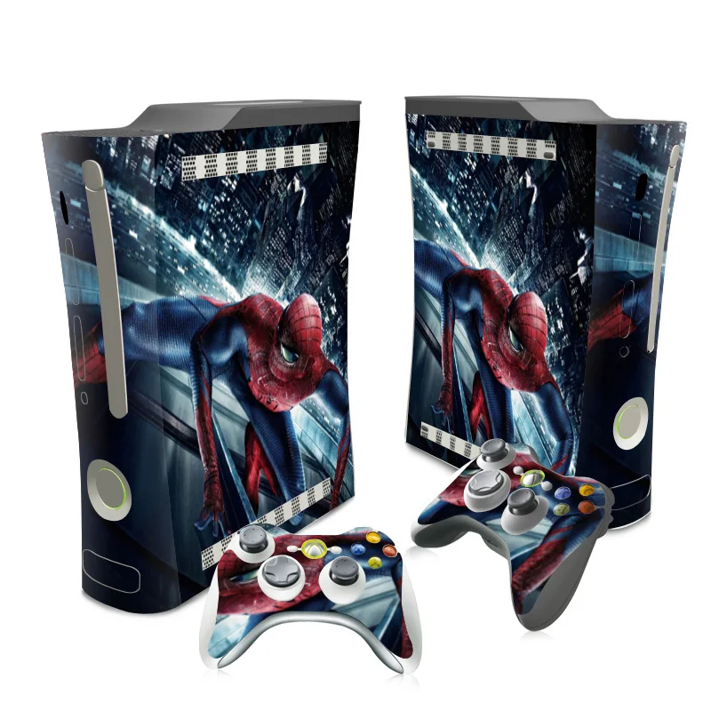 

Best Sale Wrap Full Body Vinyl skin Sticker for Xbox 360 Fat Spiderman Designs