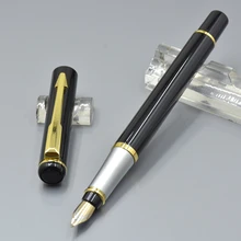 6 цветов Baoer 801 черная авторучка с золотым зажимом Канцтовары Школьные принадлежности высококачественные металлические чернила для письма ручки 0,5 nib