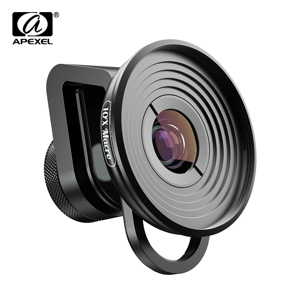 

APEXEL HD 10X super macro lens micro lenses with universal clip for iPhonex xs max Samsung s9 Huawei all smartphone dropshipping