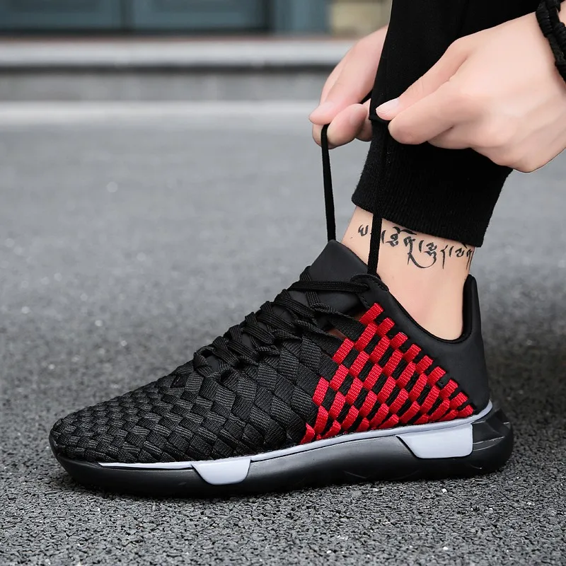 High Top Men Tennis Shoes for Outdoor Breathable Sport Tenis Sneakers