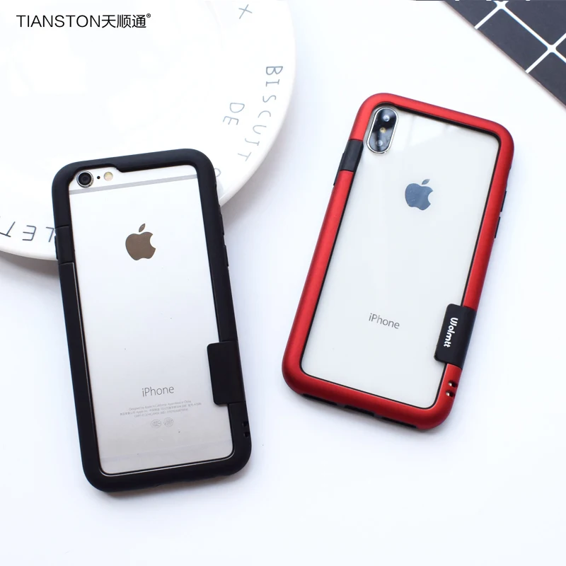 Бампер для Iphone X, 6, 6s, 7, 8 Plus, чехлы, красный, черный цвет, TPU, PC, чехол для телефона Apple, 6, 6s Lite, роскошный цвет, чехол, Капа с веревкой