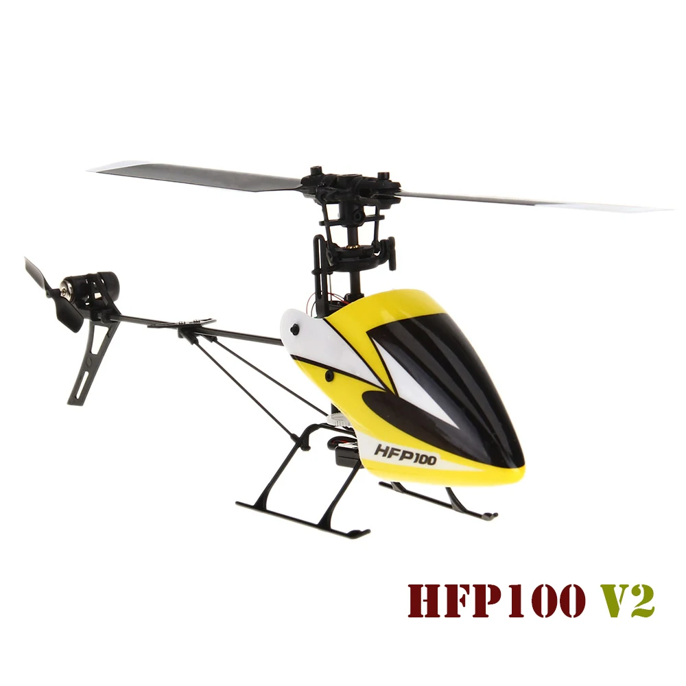 HFP100 V2 2.4G 4 Channel Flybarless 6 Axis Gyro RC Remote Control Heli