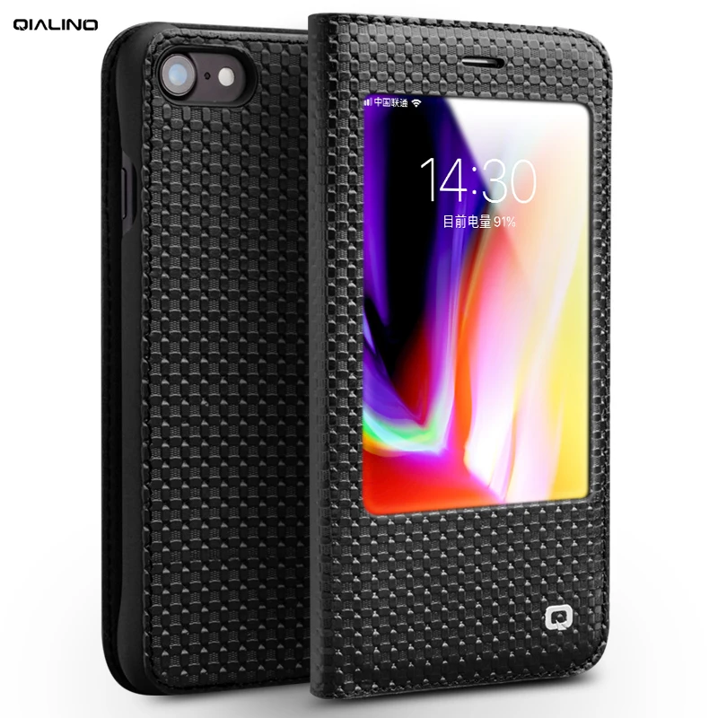 QIALINO высококачественный чехол для телефона из натуральной кожи iPhone 7/8 4 7 дюйма