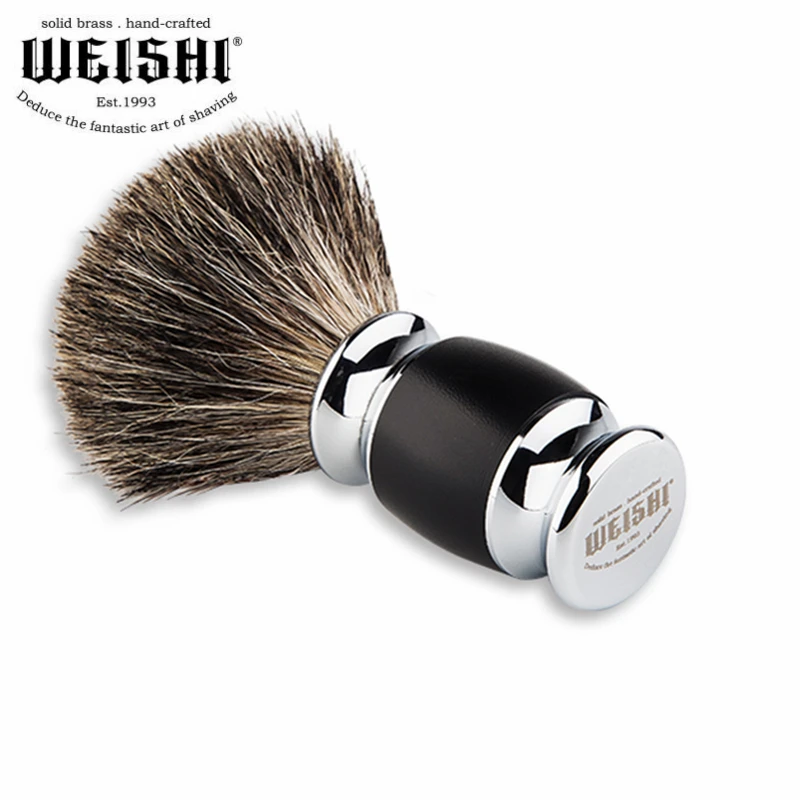 WEISHI Badger Hair Shaving Brush Hand made Badger Silver