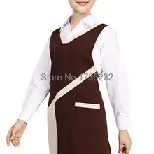 Модный парикмахерский фартук передник магазин компании магазин инвентарь для супермаркетов одежда логотип клиента работник Официант Платье