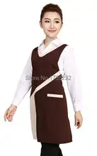 fashion hair salon apron pinafore store company shop supermarket fixture clothing costom logo worker waiter font