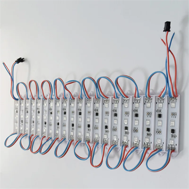 

LED 5050 3 LED Module 12V waterproof RGB Color changeable led modules lighting DIY Outdoor Decorate Light