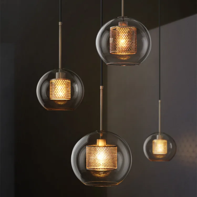 

Designer Industrial Led Pendant Light Retro Glass Hanging Led Lights Luminaire Suspendu Lustre Pendant Lights Lamparass Retro