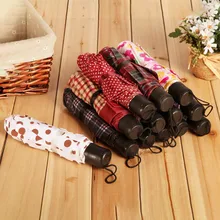 1 Pcs Folding Umbrella Rain Windproof Portable Short Handle Fashion for Outdoor Travel TN88