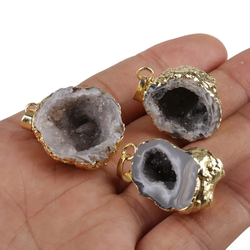 5Pcs Wholesale Crystal Stone Connector Natural Crystal Connector