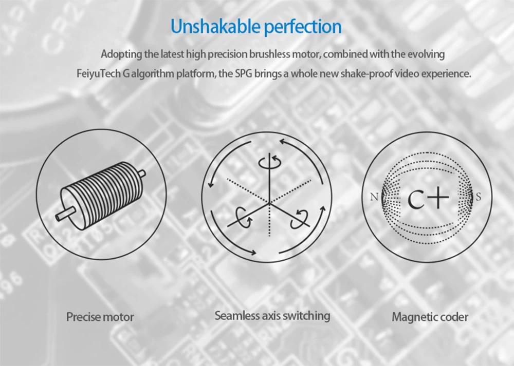 FeiyuTech SPG карданный 3-осевой Карманный шарнирный стабилизатор для камеры для iPhone 7 6 Plus смартфон Gopro экшн Камера VS Zhiyun Smooth Q