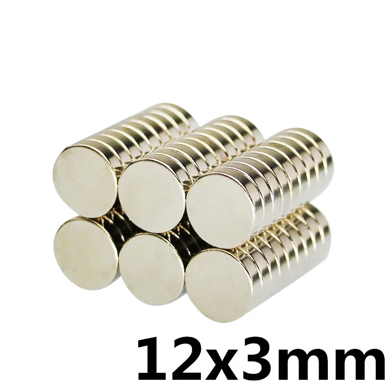 

10pcs 12mm x 3mm strong disc magnets neodymium magnets new art process connection magnet neodymium iron boron strong magnetic