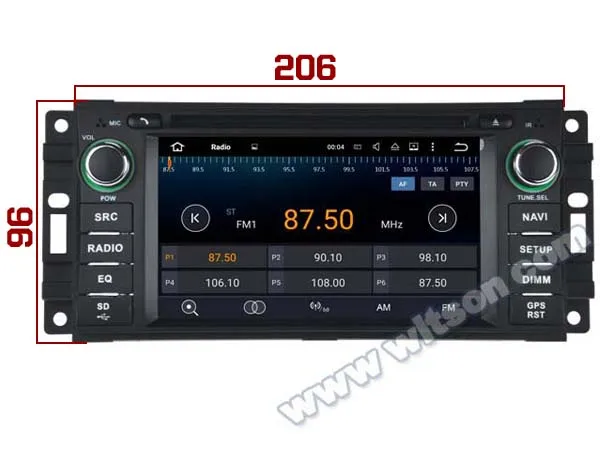 Cheap 6.2" Android 9.0 OS Car DVD Multimedia GPS Radio for Chrysler 300C 2010-2012 Sebring 2008-2012 Cirrus 2007-2010 Grand Voyager 2