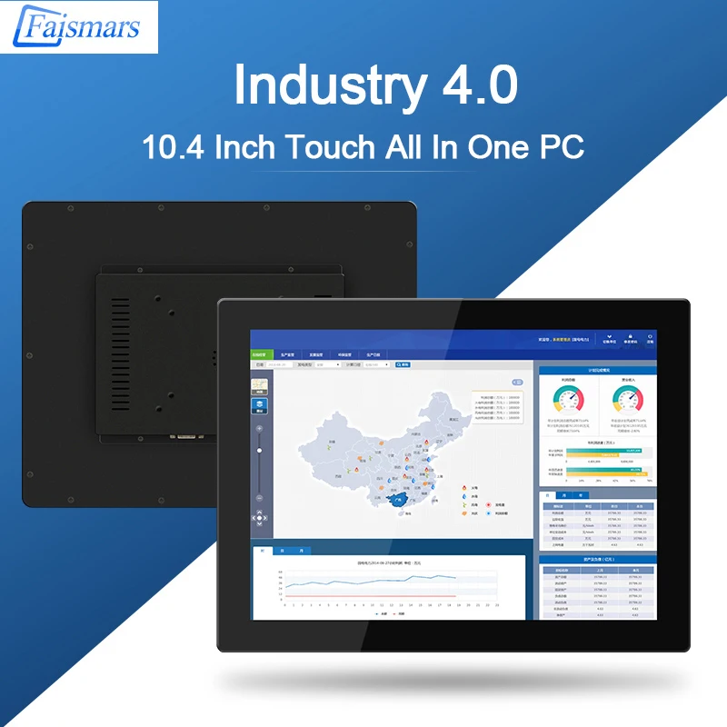 10 4 дюймовый ПК настольный компьютер 4G RAM 64G SSD Intel Core I5 4300U &quotвсе в одном мини